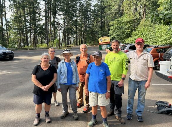 Our group of stalwart volunteers for this months outing.