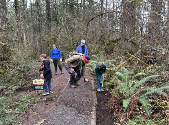 Finishing the last little bit.