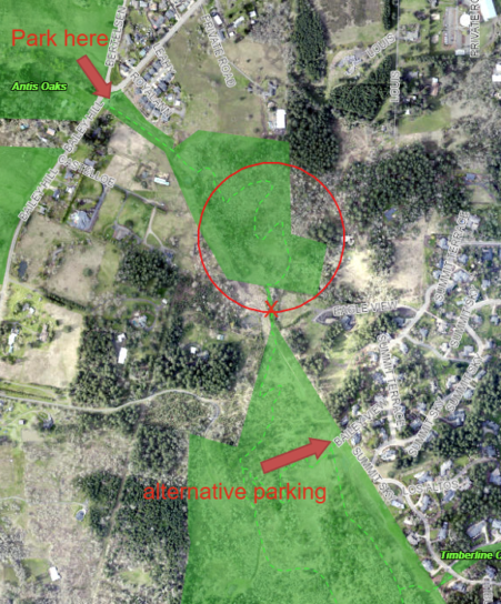 Wild Iris Ridge work area map.