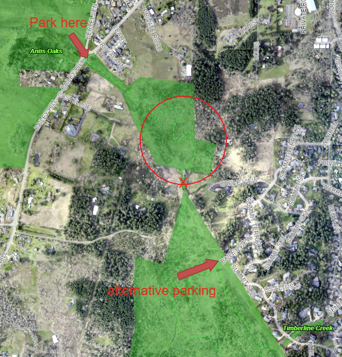Wild Iris Ridge work area map.