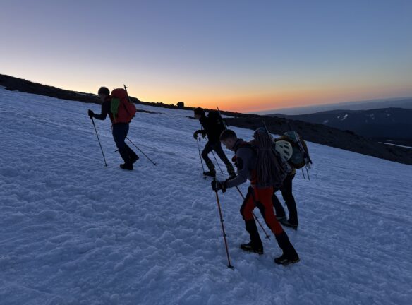 Sunrise during Alpine Start