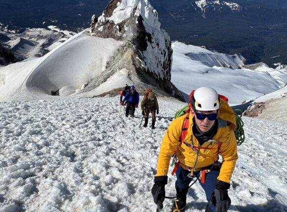 Climbing the old Chute