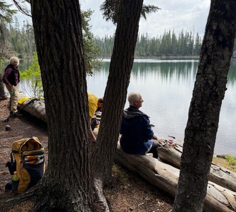 Our lunch spot at Middle Rosary Lake