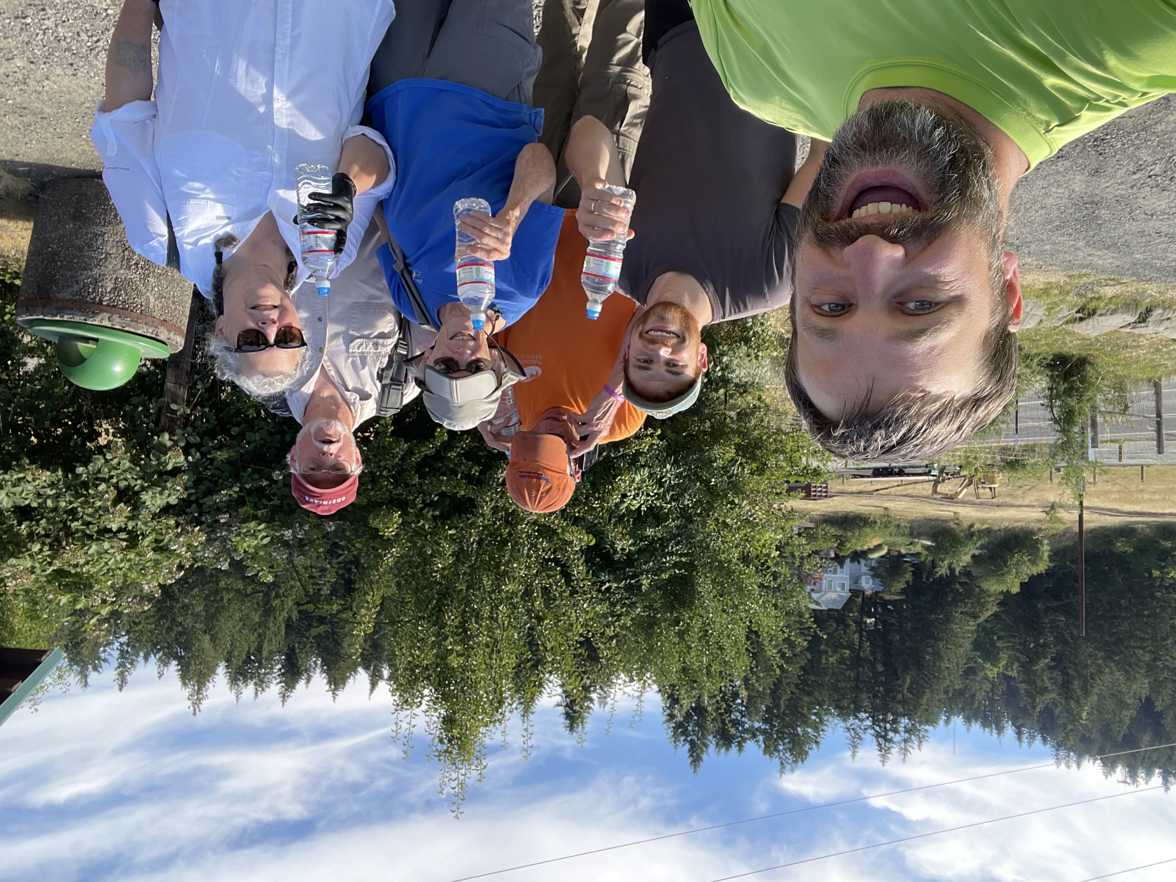 Matt, Hobe, David, Janet, Dan, and Eva showing off their waters.